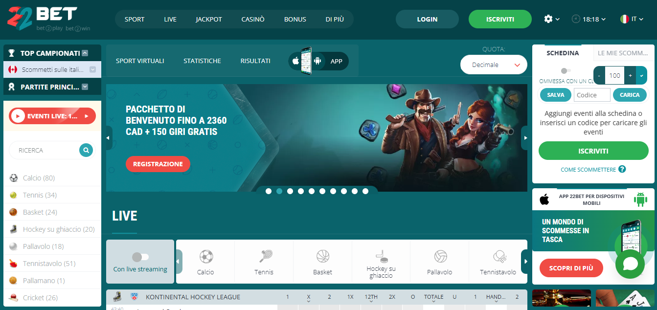 22bet Casino